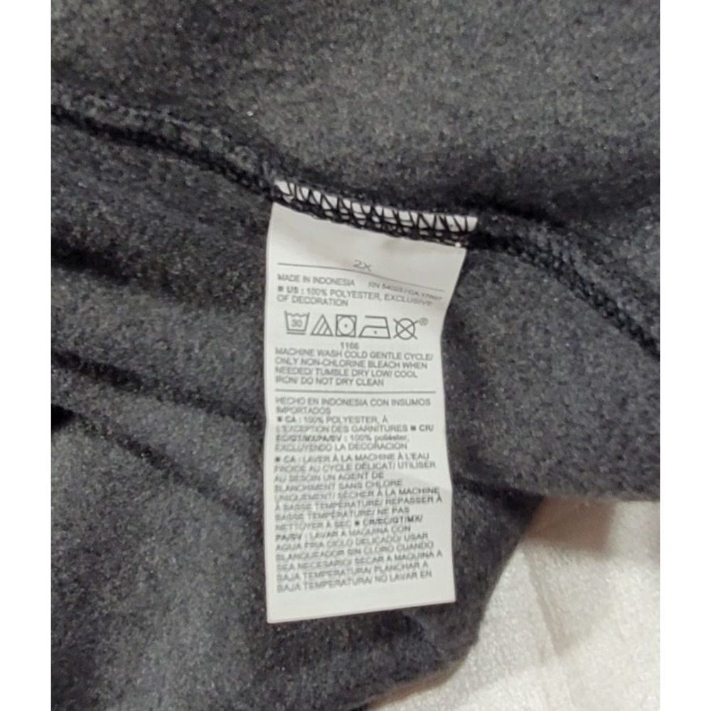 Old Navy Women's Mock Neck Fleece-Knit Zip Jacket #546629 - Charcoal - Size 2X - Picture 6 of 6